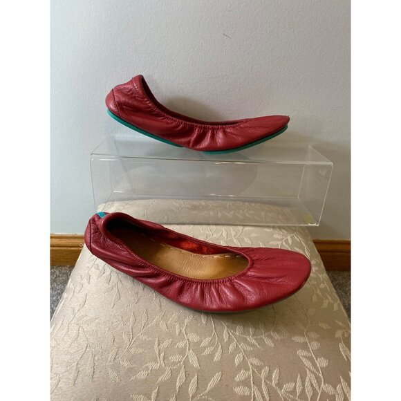 Tieks By Gavrieli Ruby Red Patent Leather Ballet Comfort Flats Shoes Size 10 - Picture 6 of 10